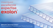 Polycarbonate sheets: Exolon® replaces Makrolon®